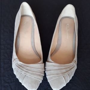 Beige flats